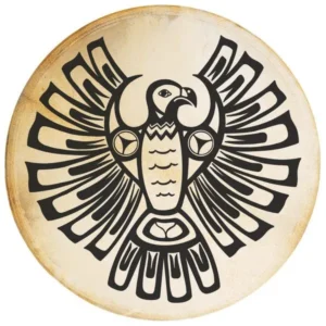 Tamburo shaman Terre Thunderbird da 50 cm